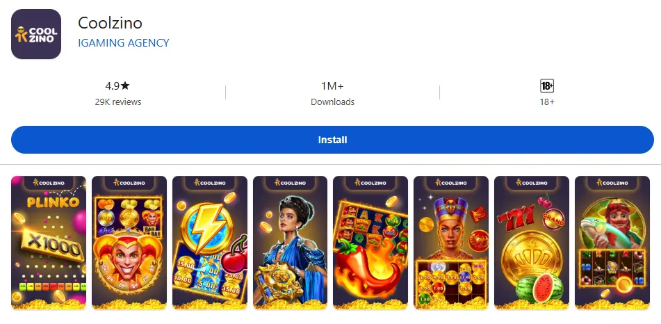 Coolzino casino app